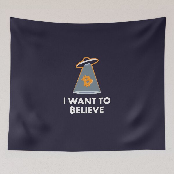 Item preview, I want to believe - BTC edition - UFO designed and sold by bembureda.