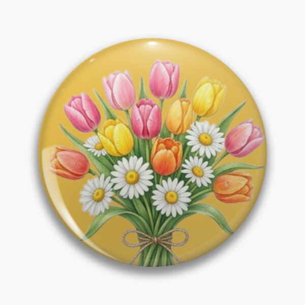 Item preview,  Bouquet of tulips and daisies designed and sold by Galart58.