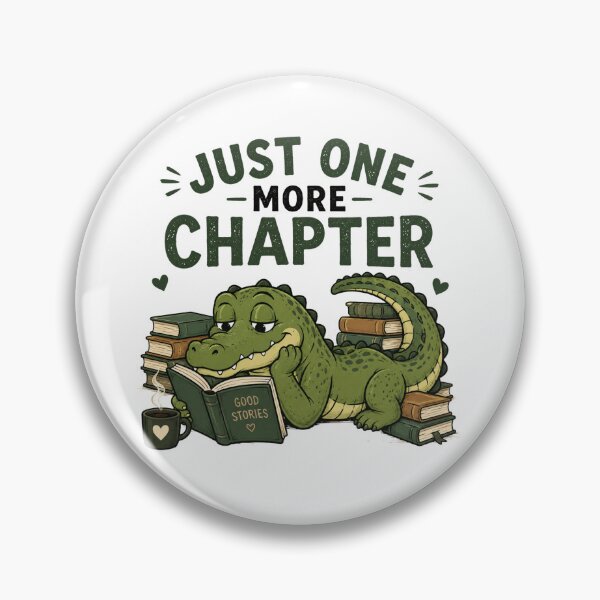Item preview, Alligator Reading Just One More Chapter Funny Book Lover designed and sold by AMICO77.