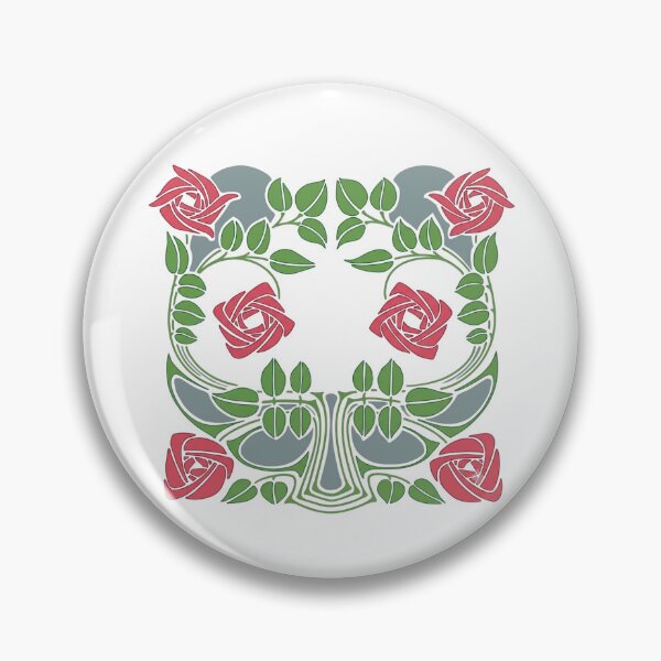 Item preview, Art Nouveau Glasgow Rose Floral Motif designed and sold by interdesigner.
