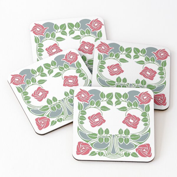 Artikelvorschau, Jugendstil Glasgow Rose Blumenmotiv entworfen und verkauft von interdesigner.