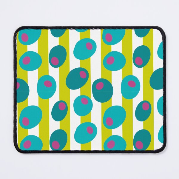 Item preview, Retro Teal Olives Pop Art Stripe Pattern designed and sold by CI Creative Design LLC.