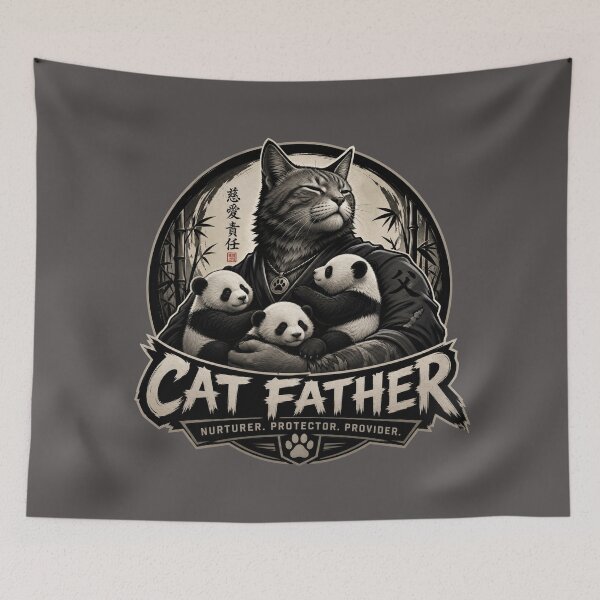 Item preview, panda/cat father designed and sold by @jon.