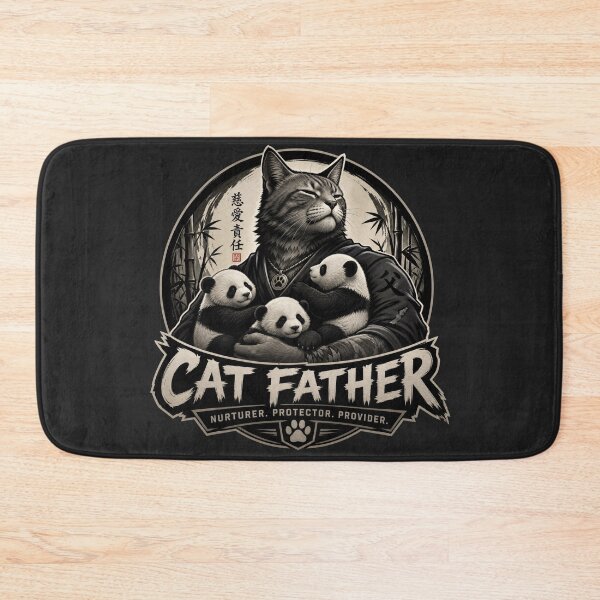 Item preview, panda/cat father designed and sold by @jon.
