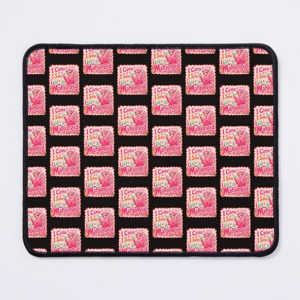 Item preview, I Came I Saw I Mahjonged Cute Pink Peacock Mahjong Design designed and sold by WHDProduction45.