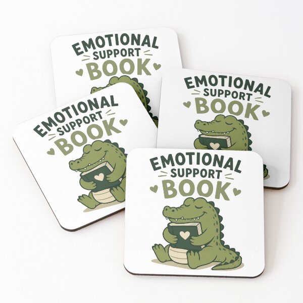 Item preview, Alligator Reading Emotional Support Book Cute Book Lover Design designed and sold by AMICO77.