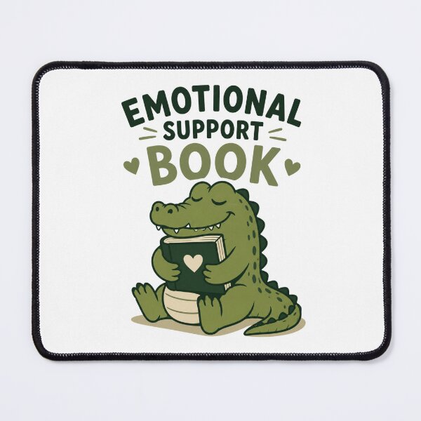 Item preview, Alligator Reading Emotional Support Book Cute Book Lover Design designed and sold by AMICO77.