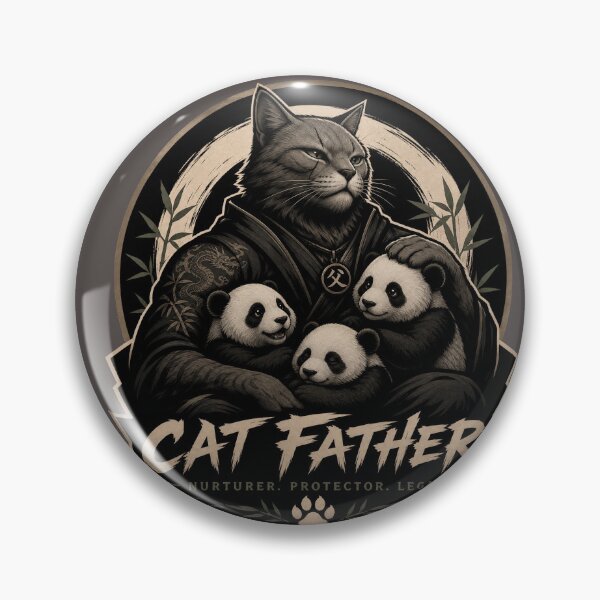 Item preview, panda/cat father designed and sold by @jon.