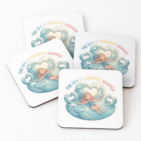 Item preview, The Sea Is Somehow Warmer Sticker designed and sold by Imaginarium of Chaos falcon88 .