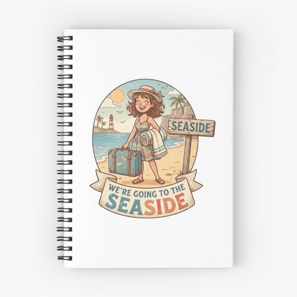 Item preview, We're Going To The Seaside Sticker designed and sold by Imaginarium of Chaos falcon88 .