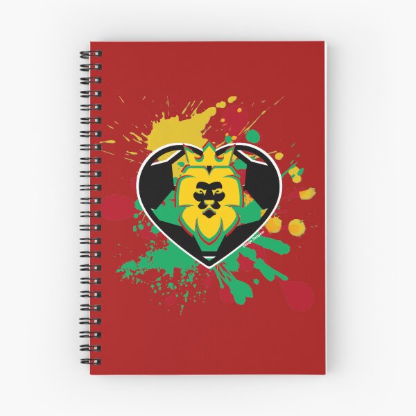 Item preview, Splatter Rasta Lion of Judah Soccer Heart  designed and sold by artbyomega.