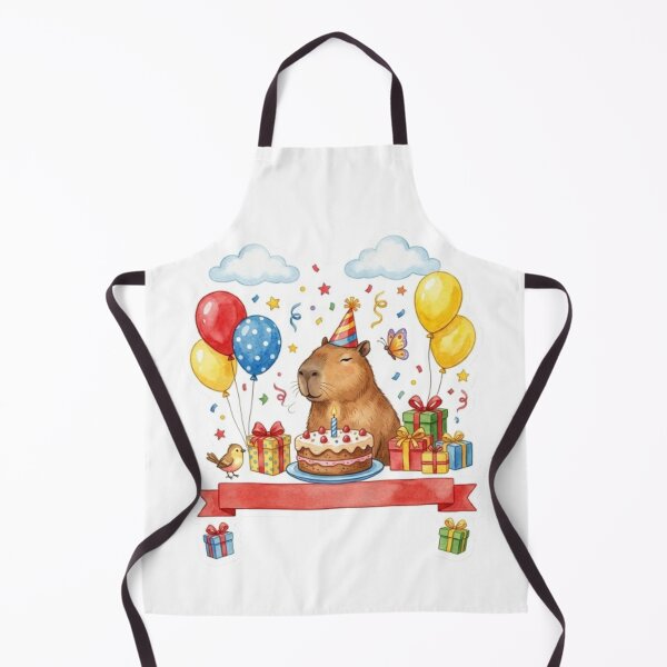 Item preview, Capybara Celebrating A Happy Birthday designed and sold by Snurly.