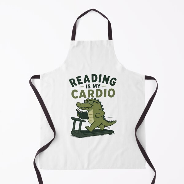 Item preview, Alligator Reading Reading Is My Cardio Funny Book Lover Design designed and sold by AMICO77.