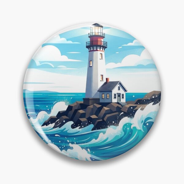 Item preview, Ogunquit Maine Coastal Lighthouse Art designed and sold by Mathias Yakubu Design.