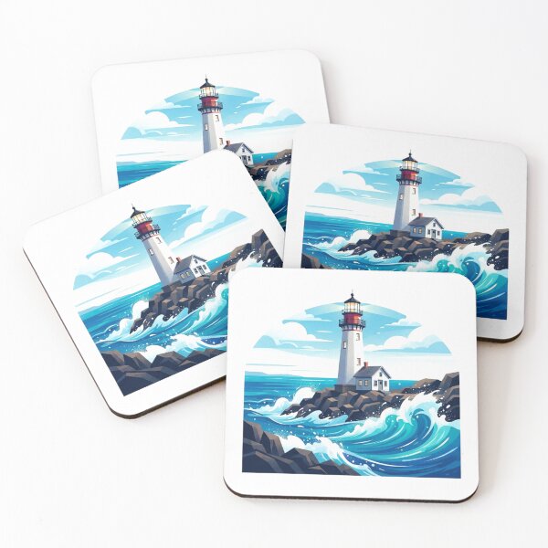 Item preview, Ogunquit Maine Coastal Lighthouse Art designed and sold by Mathias Yakubu Design.