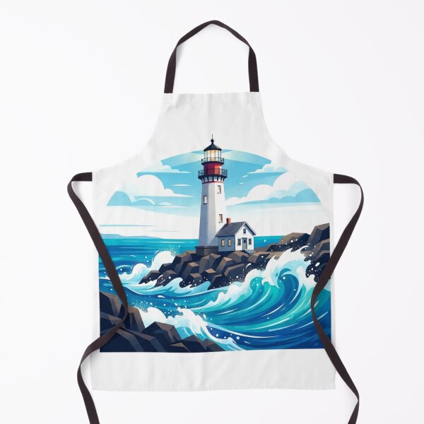 Item preview, Ogunquit Maine Coastal Lighthouse Art designed and sold by Mathias Yakubu Design.
