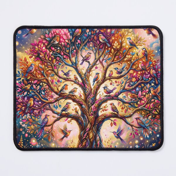 Item preview, Tree with Colorful Birds Funny Design designed and sold by FlowerSeller1.