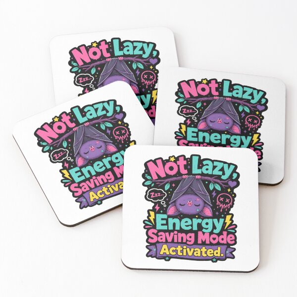 Item preview, Not Lazy Energy Saving Mode Bat Design designed and sold by KXDigitalStudio.