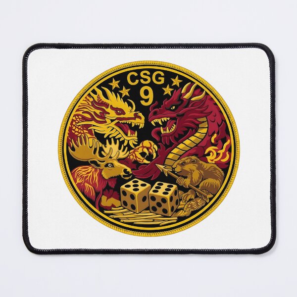 Item preview, US Navy Carrier Strike Group 9 (CSG-9) Custom Deployment Patch designed and sold by CharlieDesings.