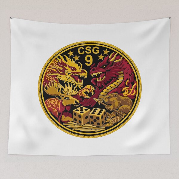Item preview, US Navy Carrier Strike Group 9 (CSG-9) Custom Deployment Patch designed and sold by CharlieDesings.