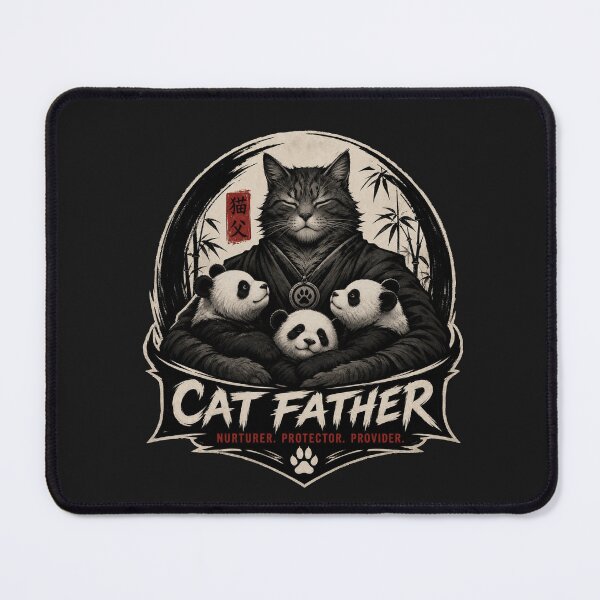 Item preview, panda/cat father designed and sold by @jon.