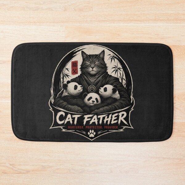 Item preview, panda/cat father designed and sold by @jon.