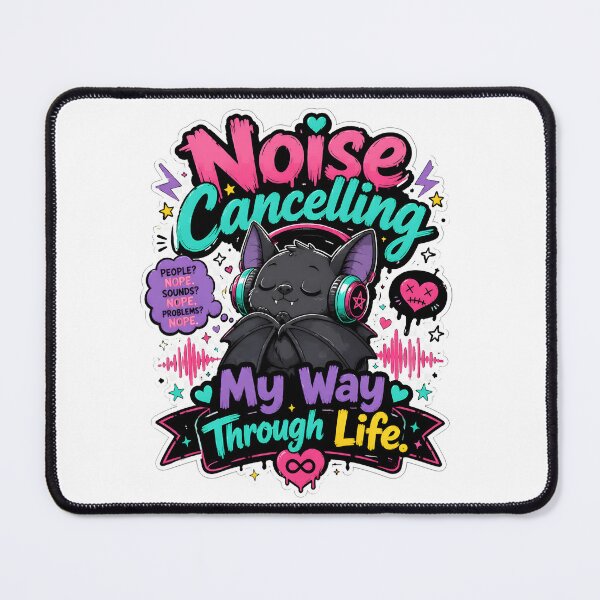 Item preview, Noise Cancelling Bat Funny Design designed and sold by KXDigitalStudio.