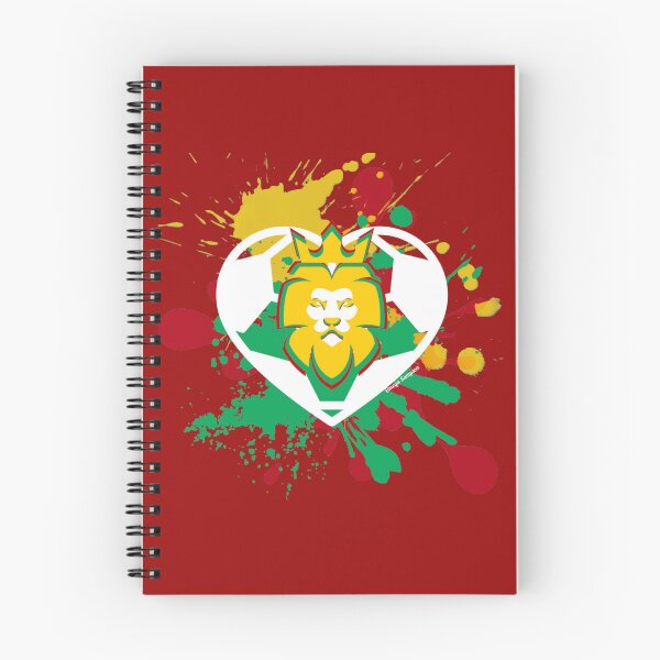 Item preview, Splatter Rasta Lion of Judah Soccer White Heart  designed and sold by artbyomega.