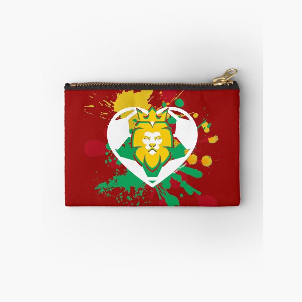 Item preview, Splatter Rasta Lion of Judah Soccer White Heart  designed and sold by artbyomega.