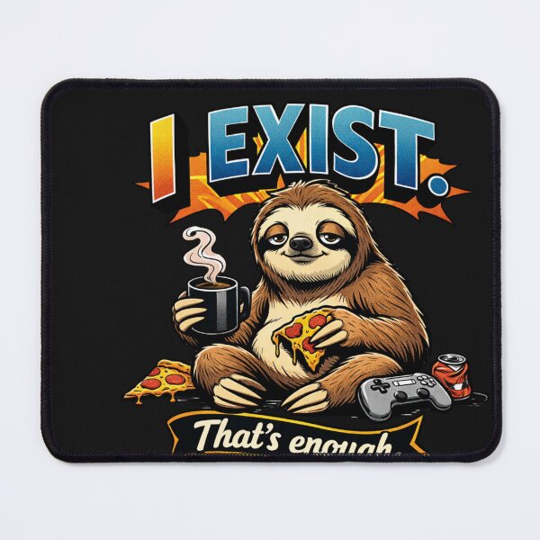 Item preview, Furry Character Relaxing with Pizza Coffee Gaming designed and sold by Tsugraf Designs.