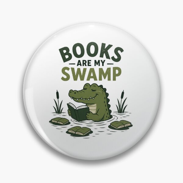 Item preview, Alligator Reading Books Are My Swamp Funny Book Lover designed and sold by AMICO77.