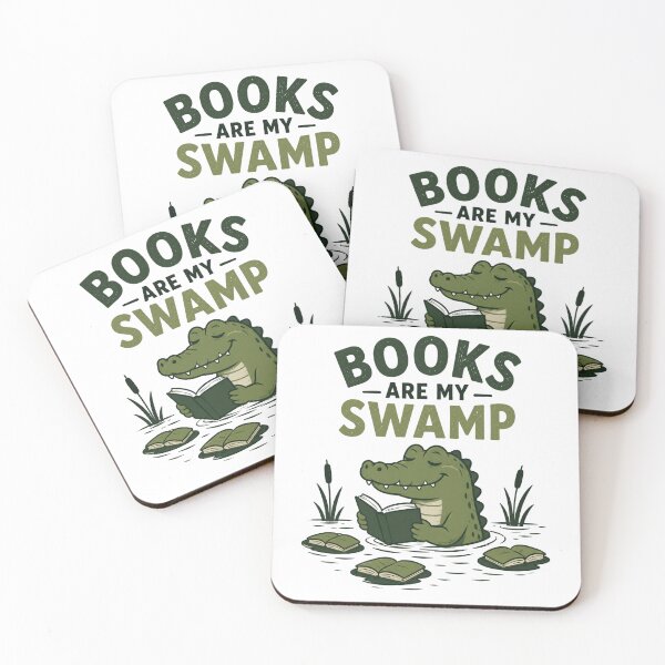 Item preview, Alligator Reading Books Are My Swamp Funny Book Lover designed and sold by AMICO77.