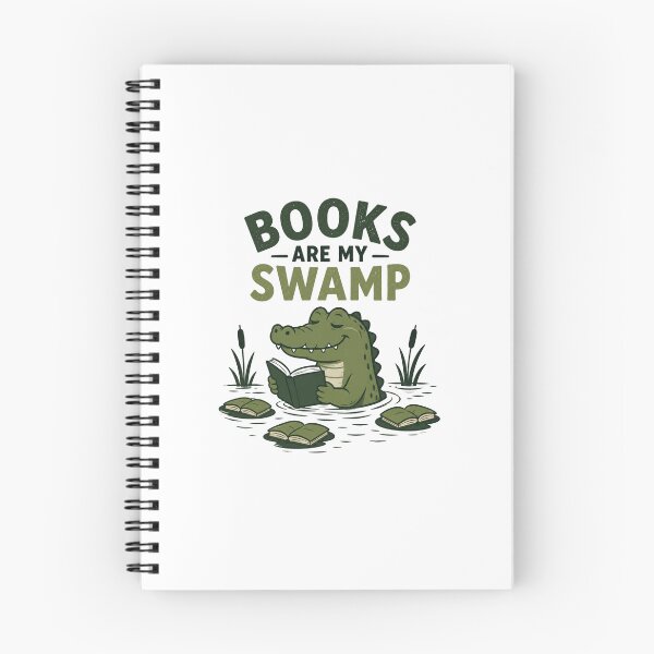Item preview, Alligator Reading Books Are My Swamp Funny Book Lover designed and sold by AMICO77.