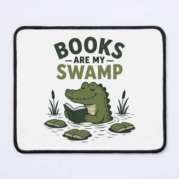 Item preview, Alligator Reading Books Are My Swamp Funny Book Lover designed and sold by AMICO77.