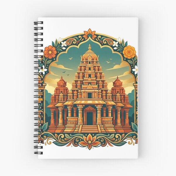 Item preview, Karnataka Temple Heritage Illustration designed and sold by Mathias Yakubu Design.