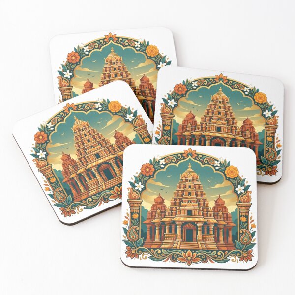 Item preview, Karnataka Temple Heritage Illustration designed and sold by Mathias Yakubu Design.