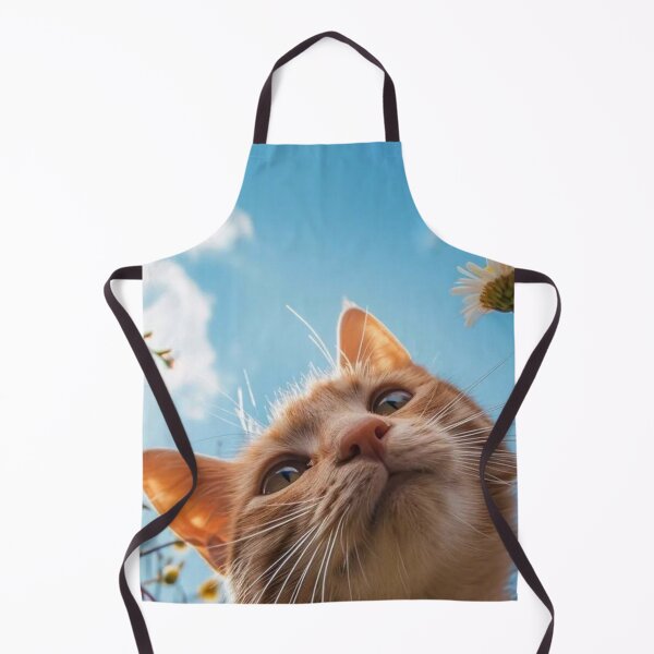 Item preview, Curious Orange Cat Among Daisies | Sunny Spring Cat Aesthetic designed and sold by Jesus-istheway.