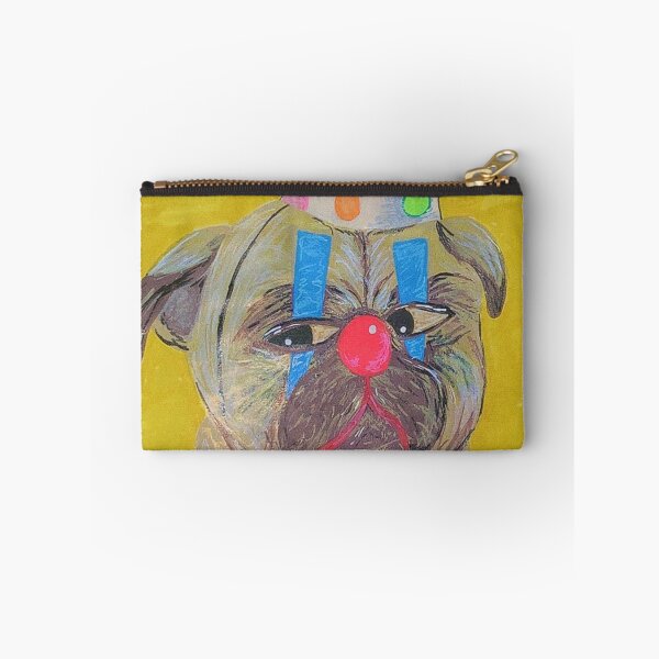 Item preview, sad clown pug designed and sold by trinketgal.