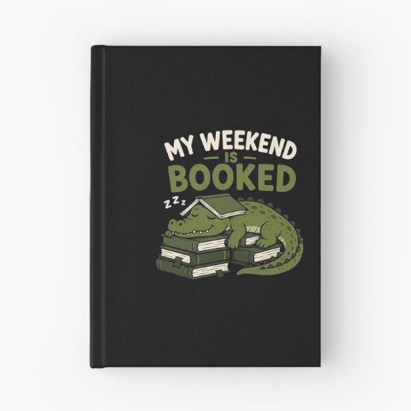 Item preview, Alligator Reading My Weekend Is Booked Funny Book Lover Design designed and sold by AMICO77.