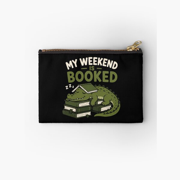 Item preview, Alligator Reading My Weekend Is Booked Funny Book Lover Design designed and sold by AMICO77.