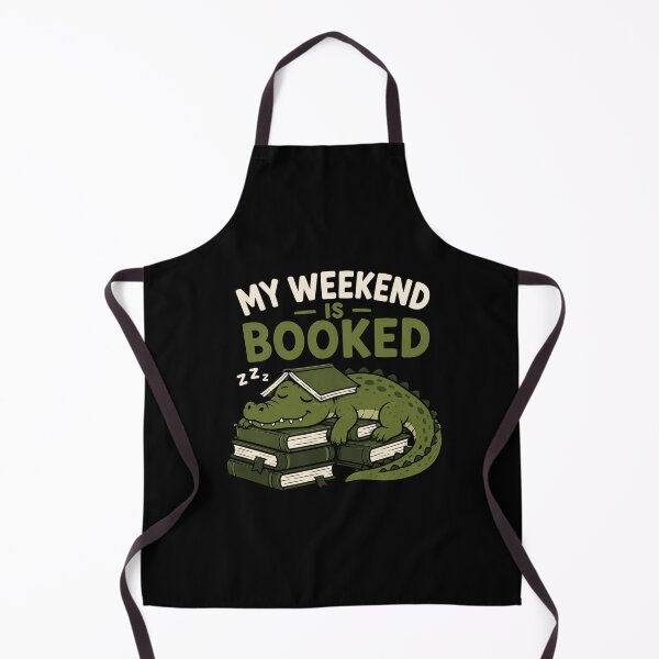 Item preview, Alligator Reading My Weekend Is Booked Funny Book Lover Design designed and sold by AMICO77.