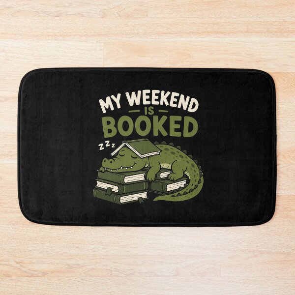 Item preview, Alligator Reading My Weekend Is Booked Funny Book Lover Design designed and sold by AMICO77.