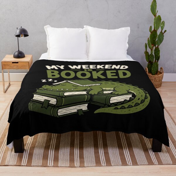 Item preview, Alligator Reading My Weekend Is Booked Funny Book Lover Design designed and sold by AMICO77.