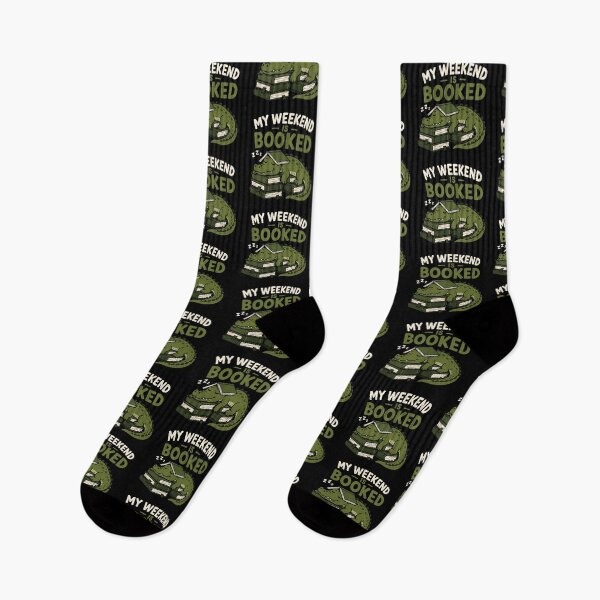 Item preview, Alligator Reading My Weekend Is Booked Funny Book Lover Design designed and sold by AMICO77.
