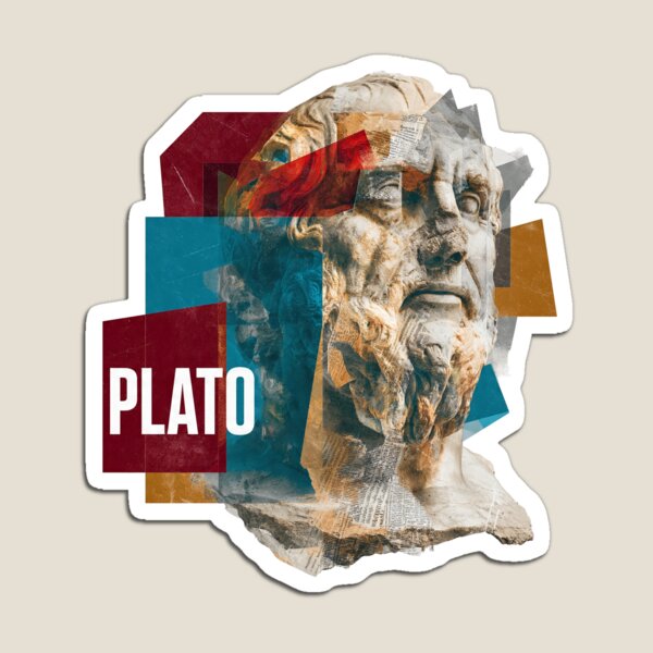 Item preview, Plato – Ancient Philosophy Collage Art Print | Greek Philosopher Republic Poster designed and sold by OzzFrequency.