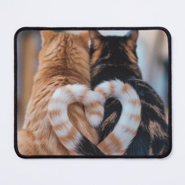 Item preview, Two Cats Forming a Heart | Cute Feline Love Aesthetic designed and sold by Jesus-istheway.