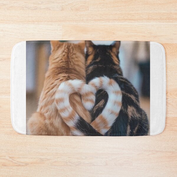 Item preview, Two Cats Forming a Heart | Cute Feline Love Aesthetic designed and sold by Jesus-istheway.