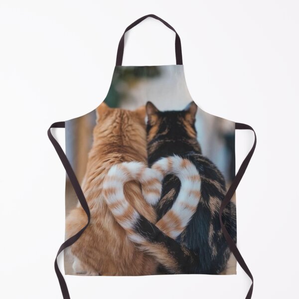Item preview, Two Cats Forming a Heart | Cute Feline Love Aesthetic designed and sold by Jesus-istheway.