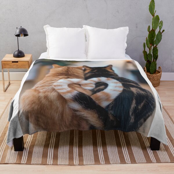 Item preview, Two Cats Forming a Heart | Cute Feline Love Aesthetic designed and sold by Jesus-istheway.