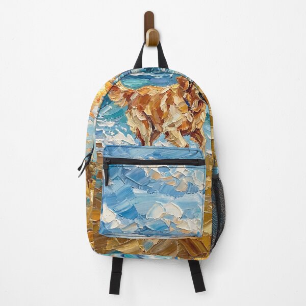 Item preview, Beach Days - Frolicking Golden Retriever designed and sold by AjaTrier.